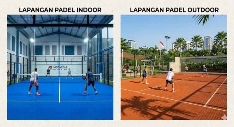 Lapangan Padel Indoor vs Outdoor